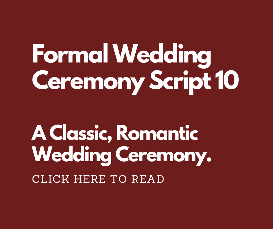 Formal Wedding Ceremony Script 10. Marry Me In Indy! LLC.