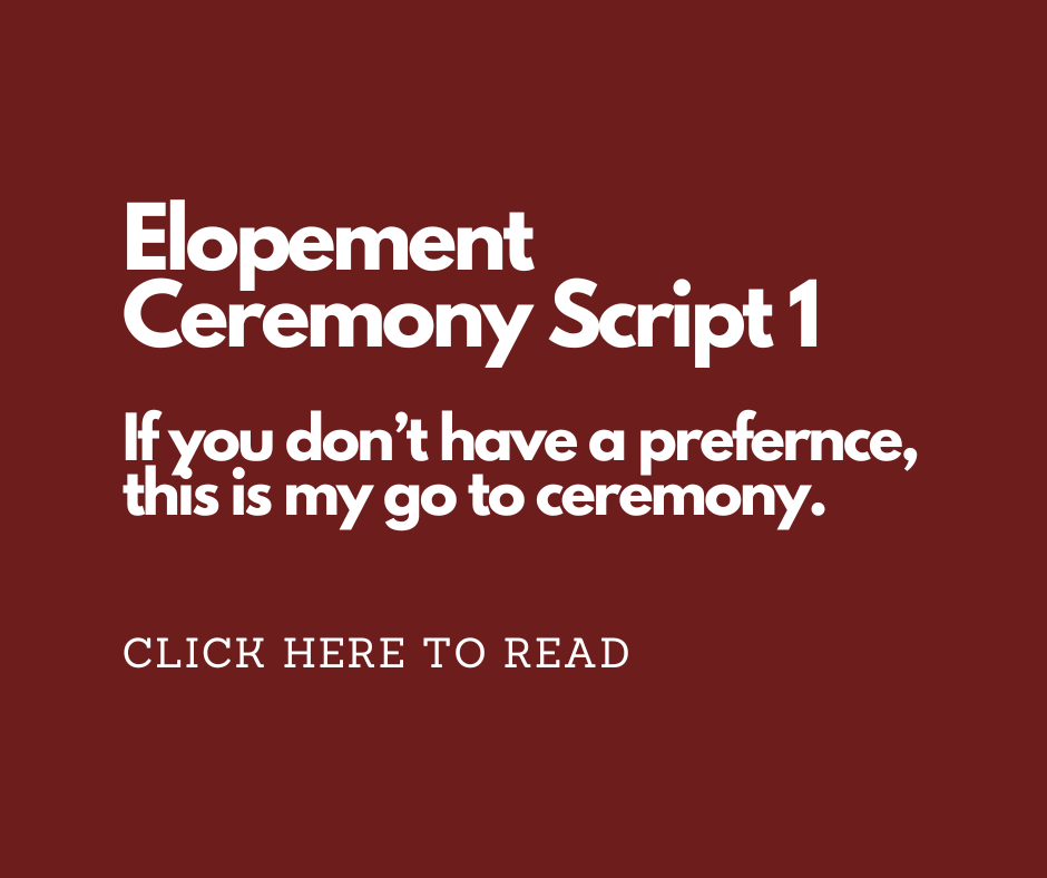 A Link to Elopement Ceremony 1.  Marry Me In Indy LLC