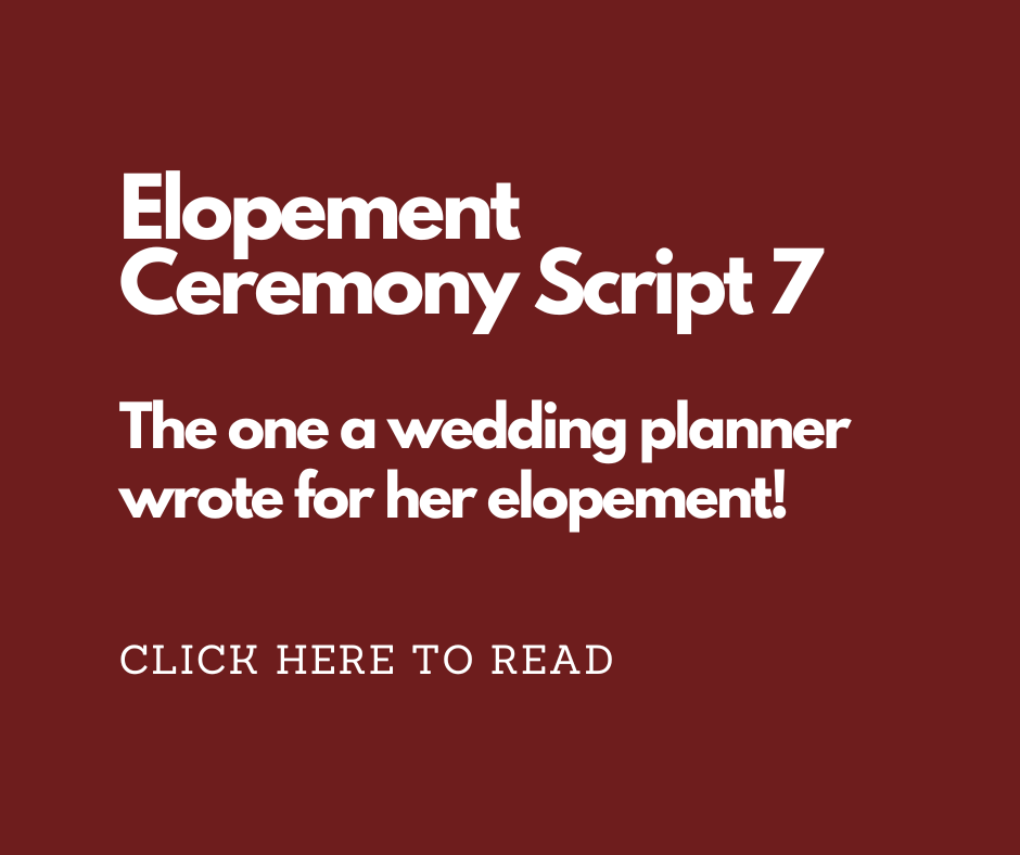 Romantic Elopement Ceremony Script 7. Marry Me In Indy LLC.