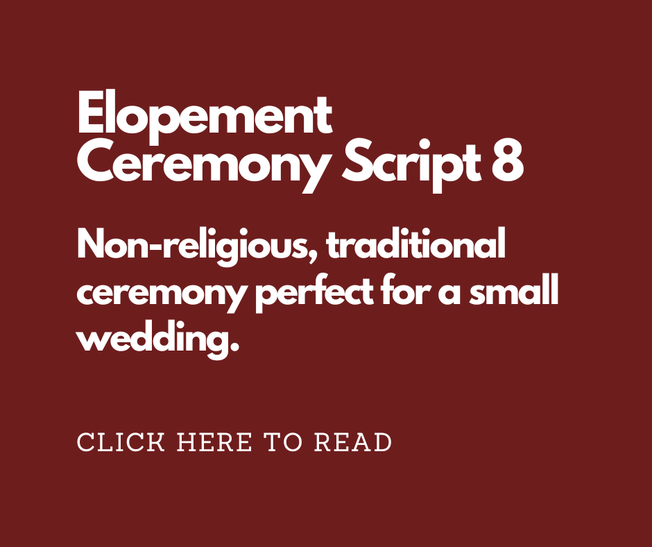 Romantic Elopement Ceremony Script 8. Marry Me In Indy LLC.