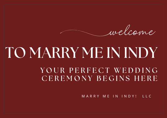 Professional, Formal Wedding Officiant Services in Indiana. Marry Me In Indy! LLC