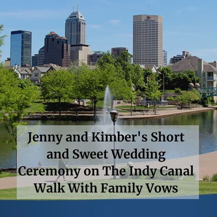 Indy Canal Walk Elopement.  Marry Me In Indy!