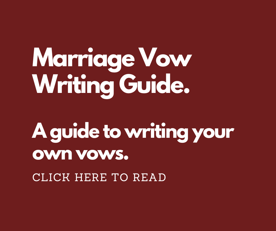 A guide to writing your own wedding vows. Marry Me In Indy! LLC. 